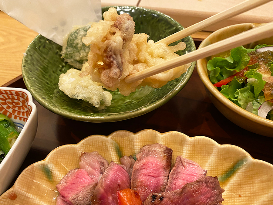 定食の天ぷら