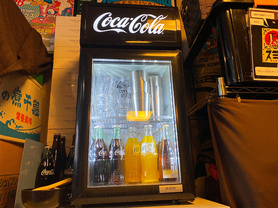 瓶コーラの冷蔵庫